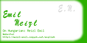 emil meizl business card